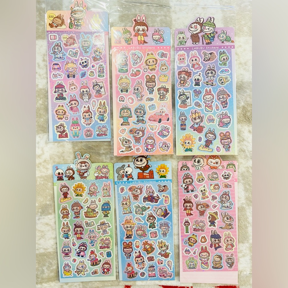 Labubu Sticker Sheets (1 sheet)